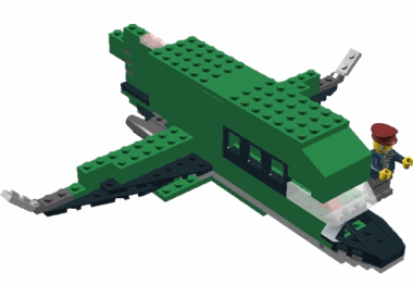 Модель літака зроблена в LEGO Digital Designer